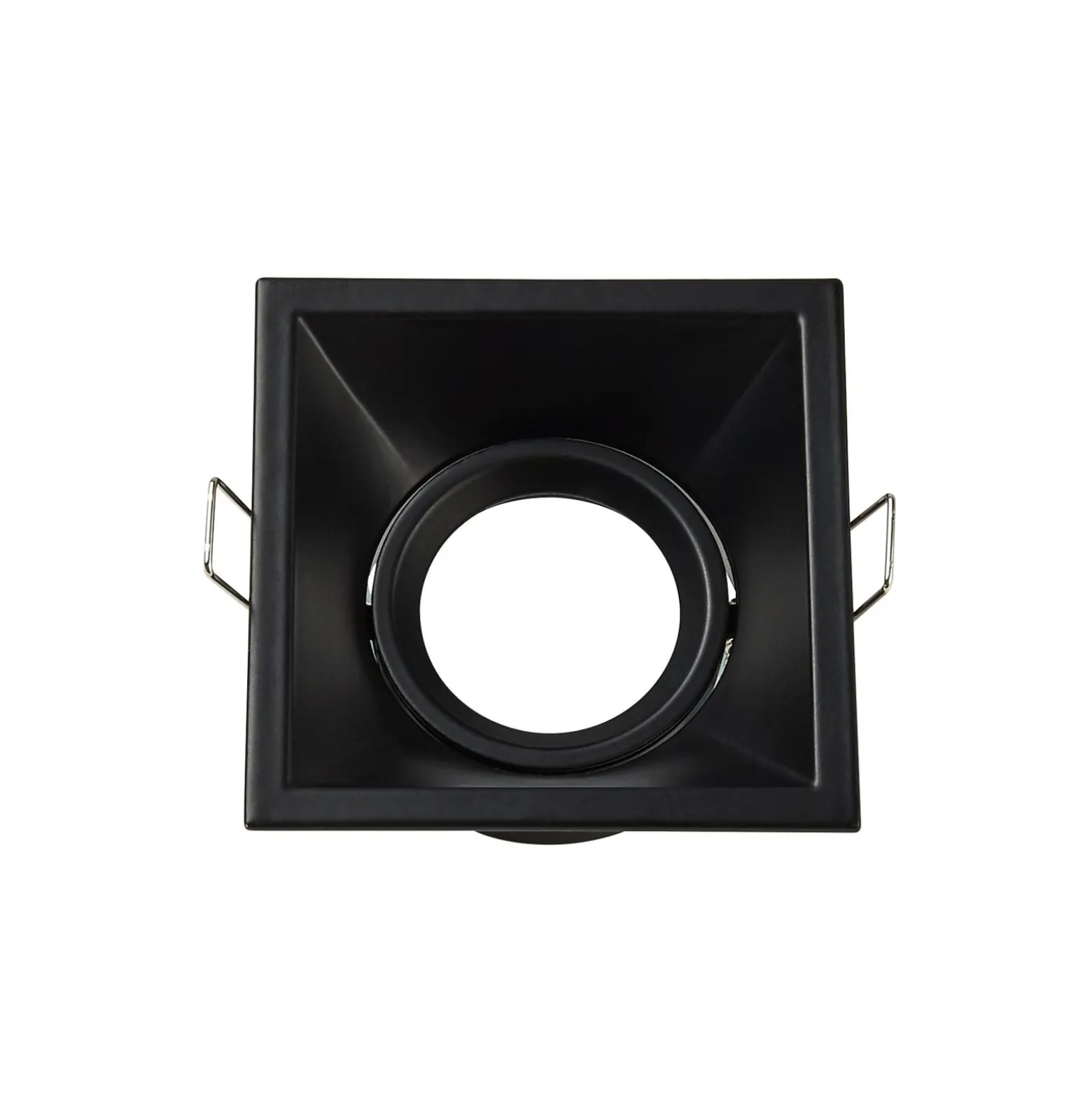 Einbauleuchte Slim Trim Square, schwarz, 9 x 9 cm, Alu, GU10
