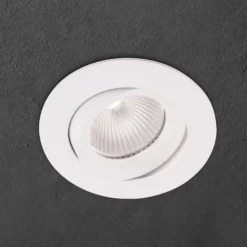 Einbauspot Choice, Aluminium, schwenkbar, weiß