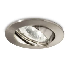 Einbauspot Swing rund, GU10, schwenkbar, nickel