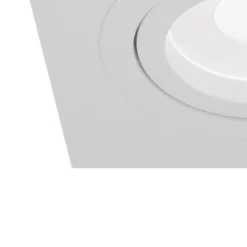 Einbaustrahler Atom, GU10, weiß, eckiger Rahmen