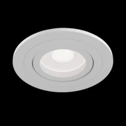 Einbaustrahler Atom, GU10, weiß, runder Rahmen
