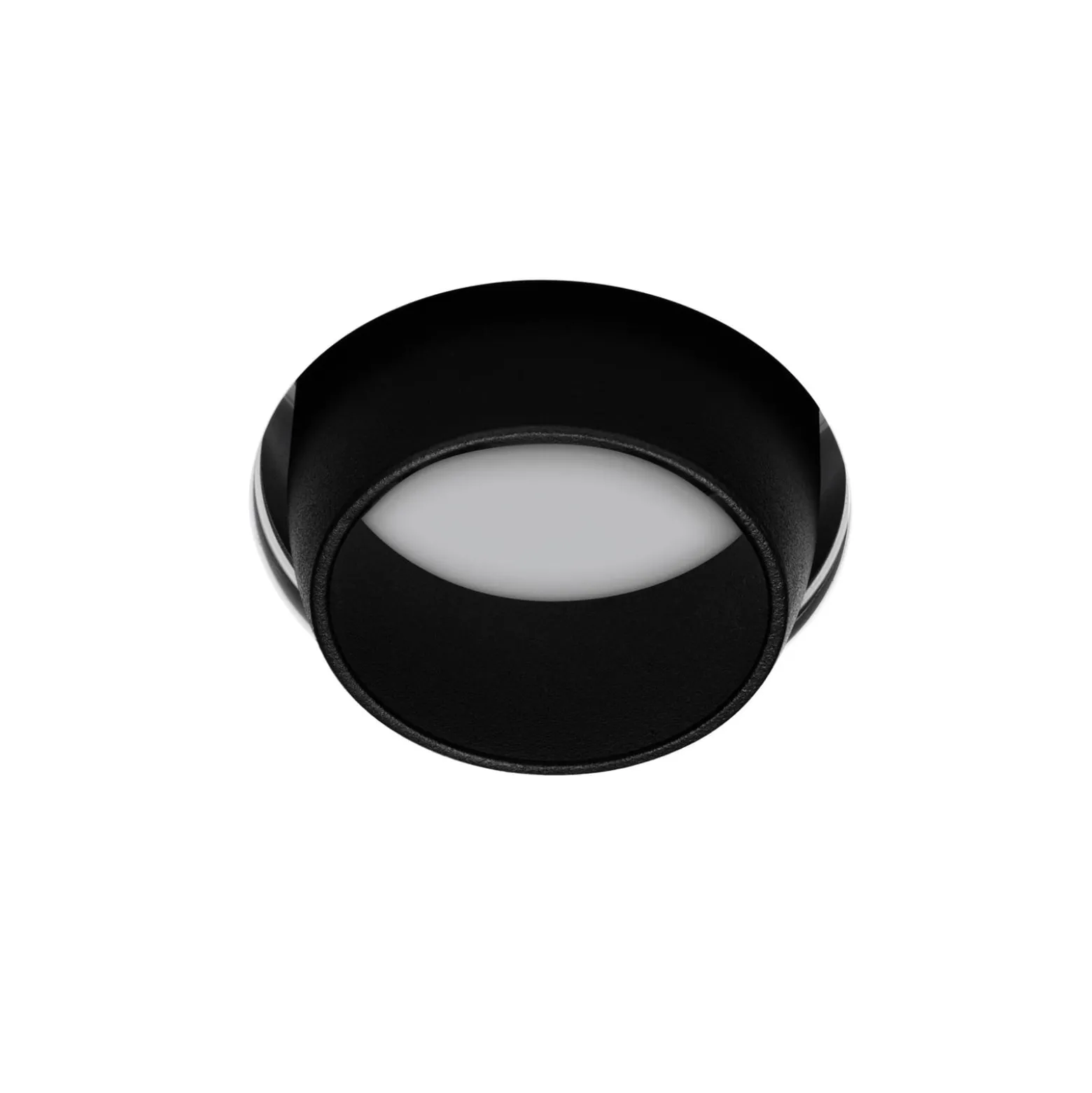 Einbaustrahler Lelanto, schwarz, Gips, Ø 10 cm, GU10