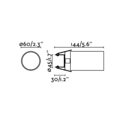 Einbaustrahler Stan, weiß, Metall, Ø 6 cm, GU10