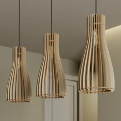 Envostar Furn Hängeleuchte, Birkensperrholz, 3fl