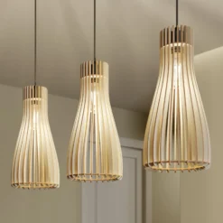 Envostar Furn Hängeleuchte, Birkensperrholz, 3fl