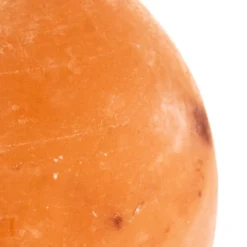 Envostar Harmony Salz-Tischlampe Kugel Holzsockel