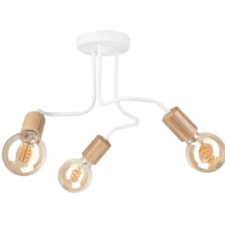 Envostar Joiy Deckenlampe 3-flg verteilt weiß/holz