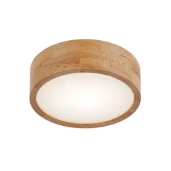 Envostar Kerio Deckenlampe, Ø 27 cm, eiche natur