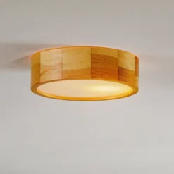 Envostar Kerio Deckenlampe, Ø 27 cm, kiefer natur