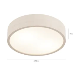 Envostar Kerio Deckenlampe, Ø 37 cm, weiß