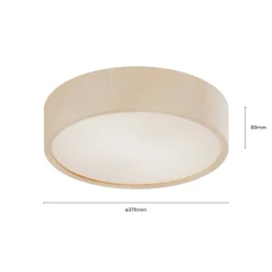 Envostar Kerio Deckenlampe, Ø 37 cm, weiß
