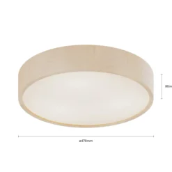 Envostar Kerio Deckenlampe, Ø 47 cm, weiß