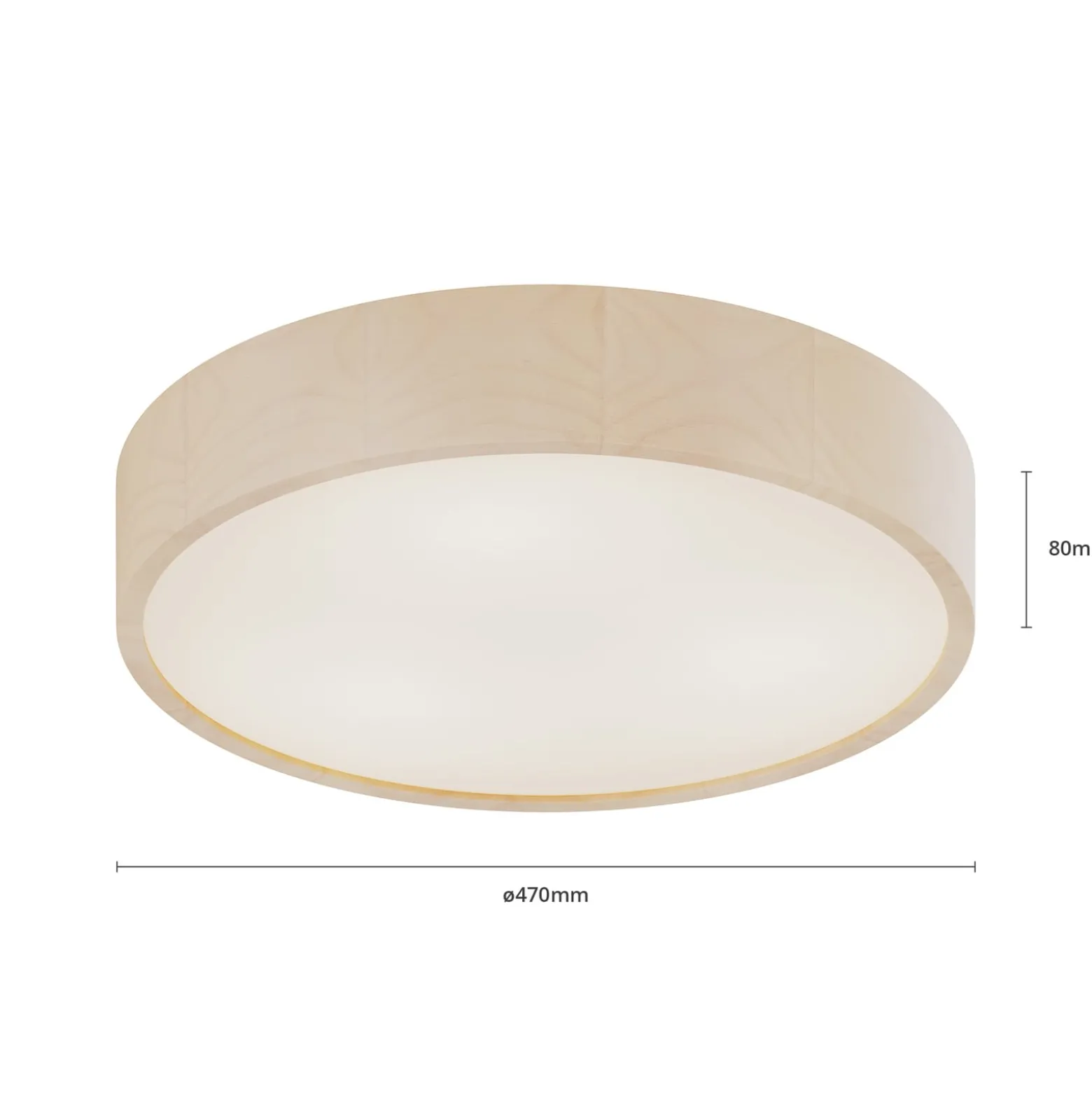 Envostar Kerio Deckenlampe, Ø 47 cm, weiß