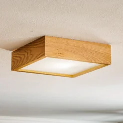 Envostar Kerio Deckenlampe 27,5x27,5cm eiche hell