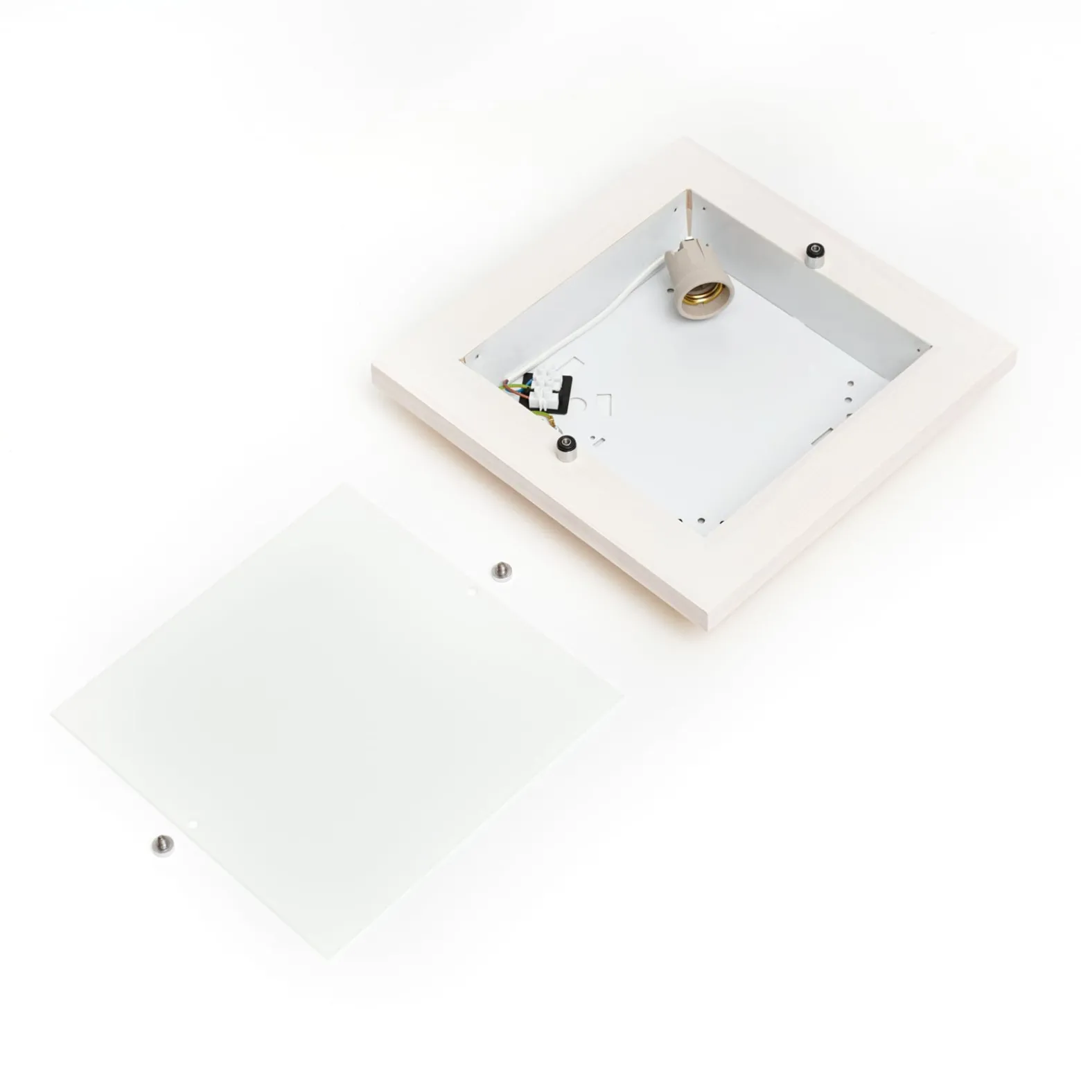 Envostar Kerio Deckenlampe, 30x30 cm, Kiefer natur