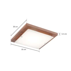 Envostar Kerio Deckenlampe 30x30cm kiefer rustikal