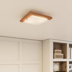 Envostar Kerio Deckenlampe 30x30cm kiefer rustikal