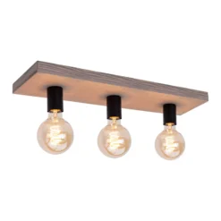 Envostar Lobo Deckenlampe 3fl. Kiefer grau