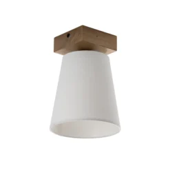 Envostar Risco Deckenlampe 1-flg. Stoffschirm weiß