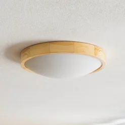 Envostar Zeus Deckenlampe aus Holz, kiefer, Ø 37cm