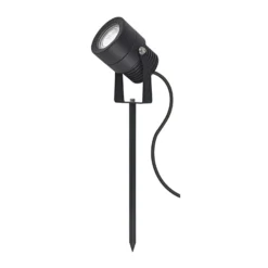 Erdspießstrahler 5118, schwarz, Metall, Ø 5,7 cm, IP65, GU10