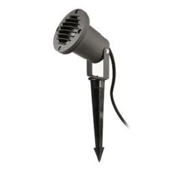 Erdspießstrahler Spiky, Ø 10 cm, schwarz, schwenkbar, IP65