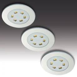 3er-Set LED-Einbauleuchte R 55