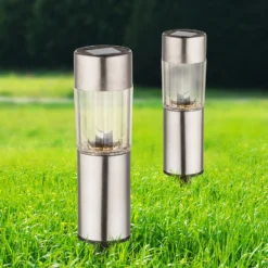 4er-Set - LED-Solar-Dekoleuchte Aro mit Erdspieß