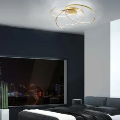 Escale Space - LED-Deckenlampe, 80 cm, Blattgold
