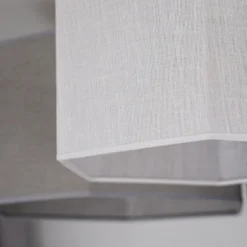 Euluna Deckenlampe Emil, Textil schwarz/grau/weiß, 3-flammig