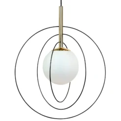 Euluna Hängeleuchte Spinn, 1-flammig, Glas, Ø 35 cm