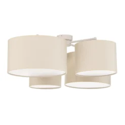 Euluna Lodge Deckenleuchte, 4-flg., beige