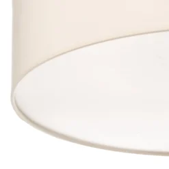 Euluna Roller Decke, Stoffschirm ecru, Ø 50 cm