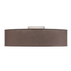 Euluna Roller Decke, Stoffschirm erdfarben, Ø50cm