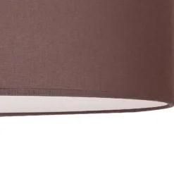 Euluna Roller Decke, Stoffschirm erdfarben, Ø50cm