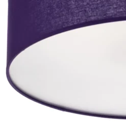 Euluna Roller Decke, Stoffschirm violett, Ø 50 cm