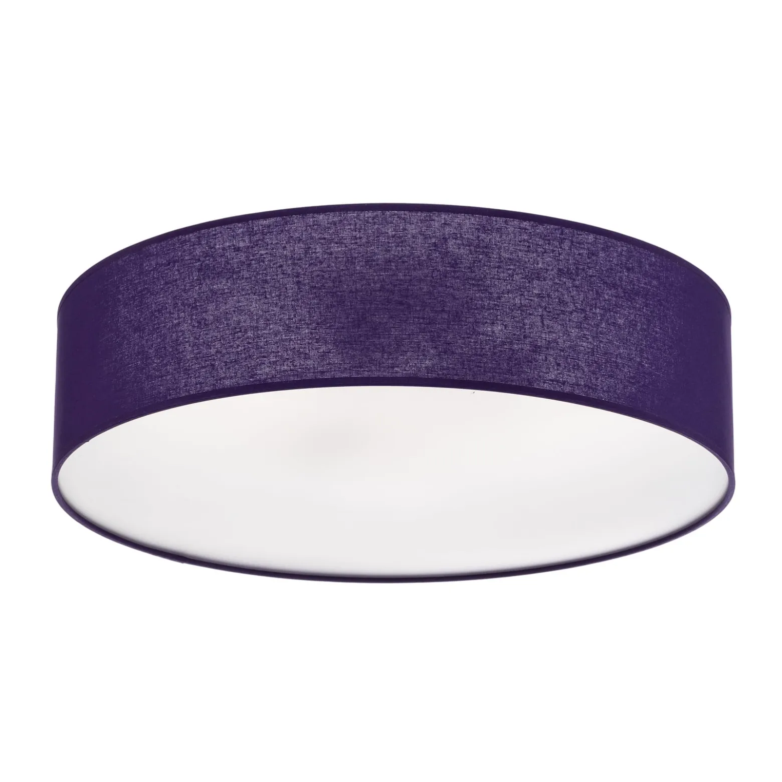 Euluna Roller Decke, Stoffschirm violett, Ø 50 cm