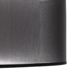 Euluna Tibu Deckenleuchte, Textil, Ø50cm, schwarz