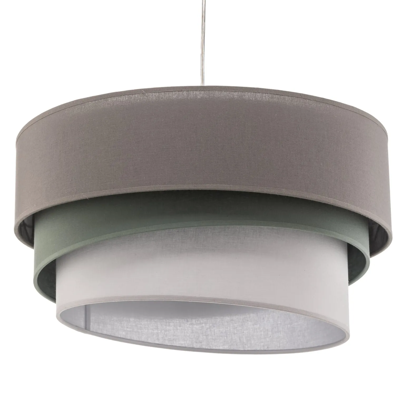 Euluna Trio Hängelampe beige/aquamarin/écru Ø45cm