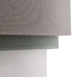 Euluna Trio Hängelampe beige/aquamarin/écru Ø45cm