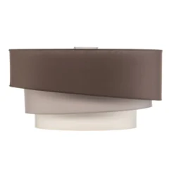 Euluna Trio Max Decke, Ø60cm, cappuccino/ecru/grau