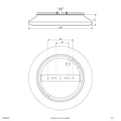 EVN Catino LED-Deckenleuchte, Sensor, 40 cm