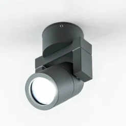 EVN 635015 Deckenanbauspot, IP54 rund anthrazit