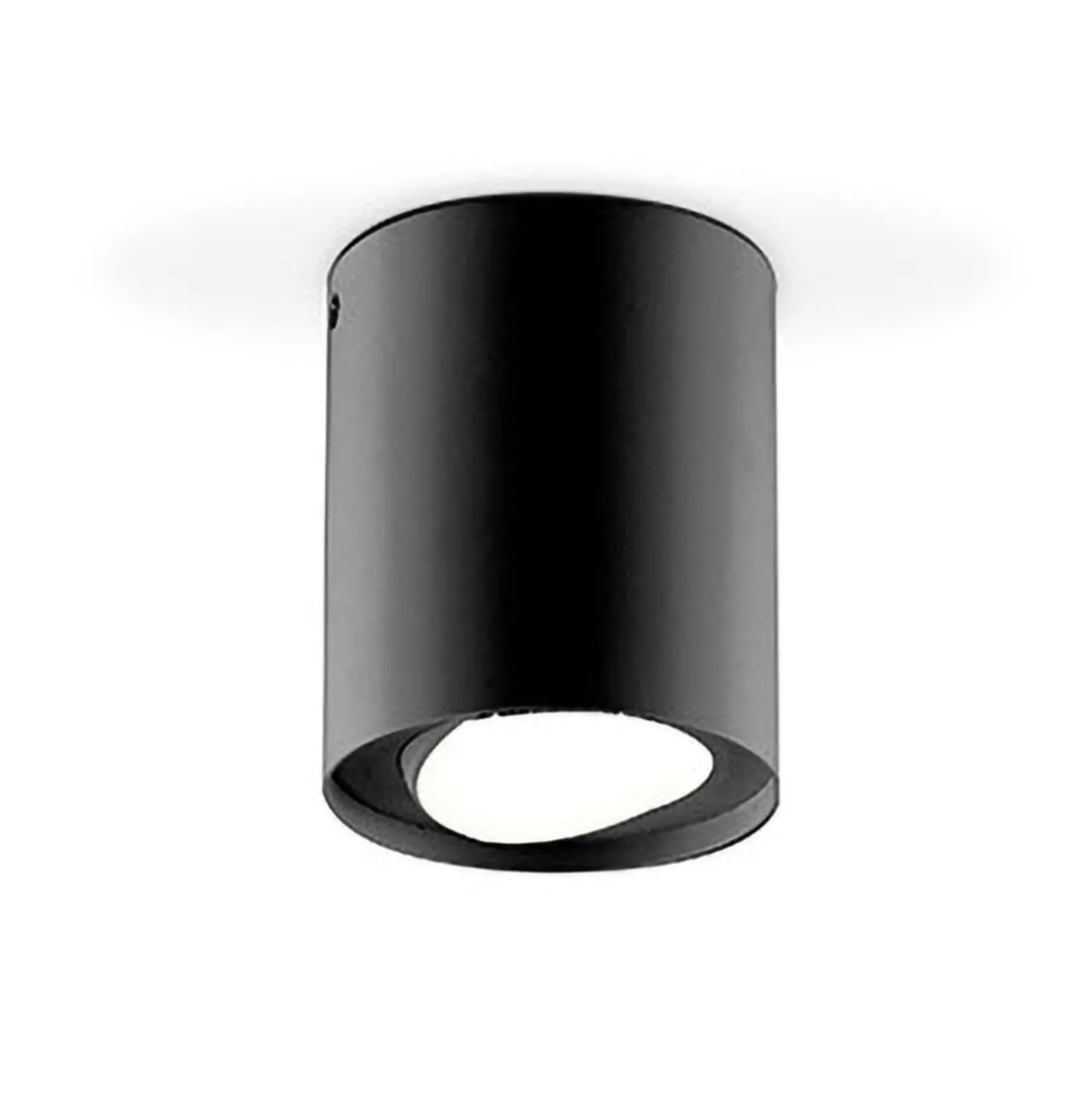 EVN Kardanus LED-Deckenleuchte Ø 9 cm, schwarz