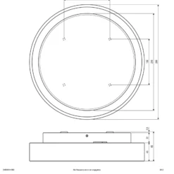 EVN LED-Außendeckenleuchte Tectum, anthrazit, Ø 25 cm
