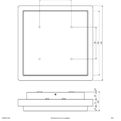 EVN LED-Außendeckenleuchte Tectum, 23x23 cm, anthrazit, 150°