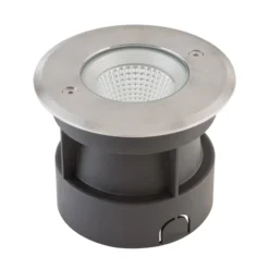 EVN Meerkat, rund, 60°, edelstahl, 6W, 4.000 K