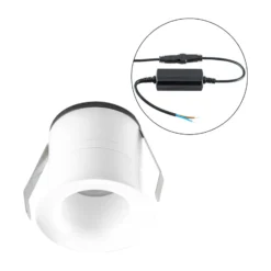 EVN Noblendo LED-Deckeneinbauleuchte weiß Ø 5,5 cm