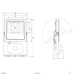 EVN Panthera Außenstrahler Sensor IP44 10W 3.000K