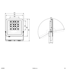 EVN Panthera LED-Außenstrahler IP65 50W 4.000K